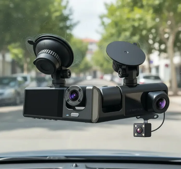 3 Câmera Automotiva Veicular Carro Hd Noturna 1080p