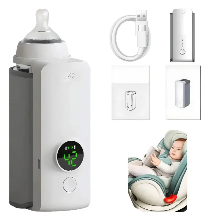 Aquecedor de Mamadeira Epsilon Sem Fio Recarregável com Visor LCD