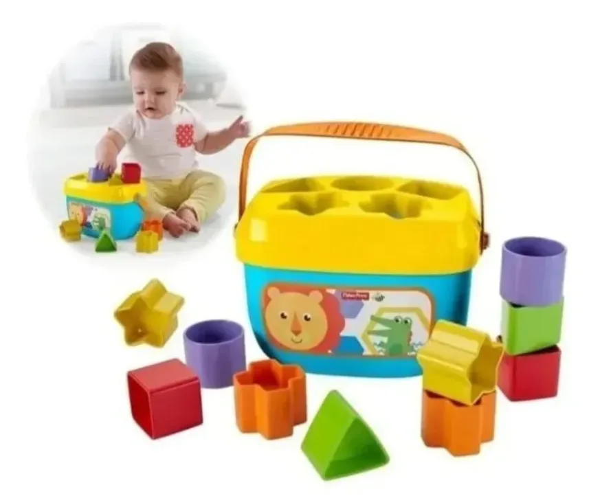 Balde Primeiros Blocos Fisher-price - Mattel Ffc84 Multicolor