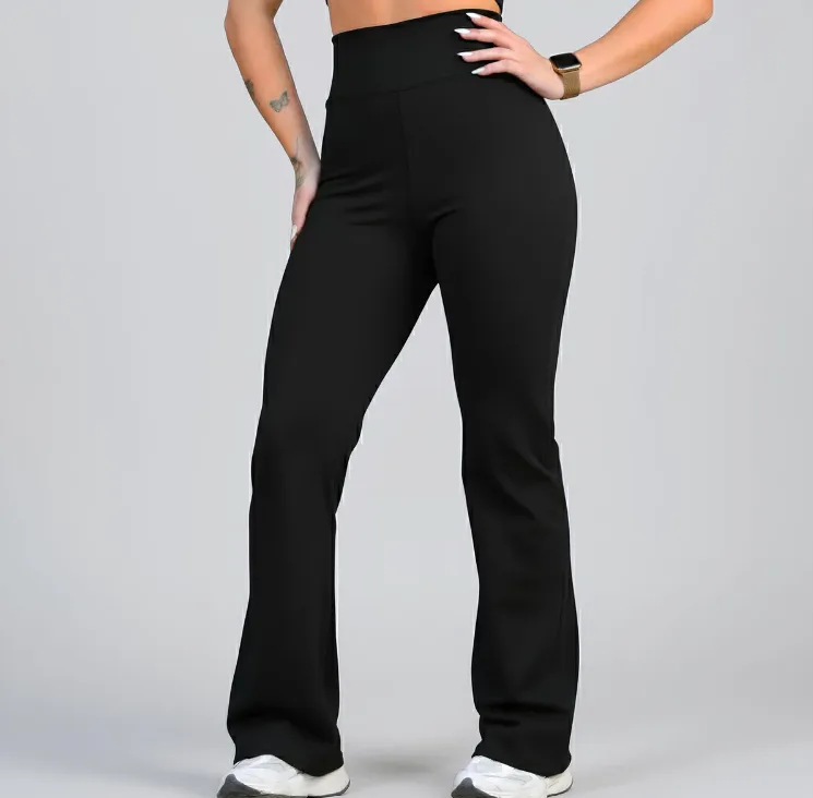 Calça Legging Leg Flare Zero Transparência Grossa Academia