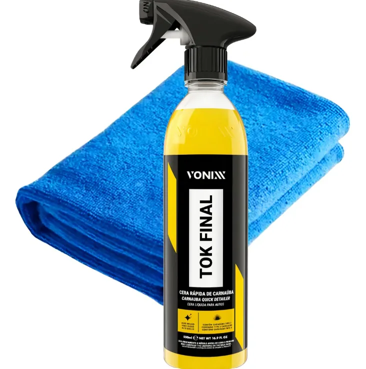 Cera Líquida Carnaúba Vonixx Tok Final Proteção Pintura 500ml + Toalha Microfibra