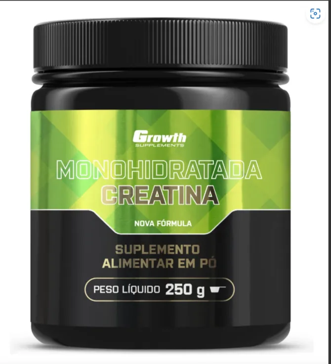 Creatina Monohidratada 250g Growth Supplements - Sem sabor em Pó