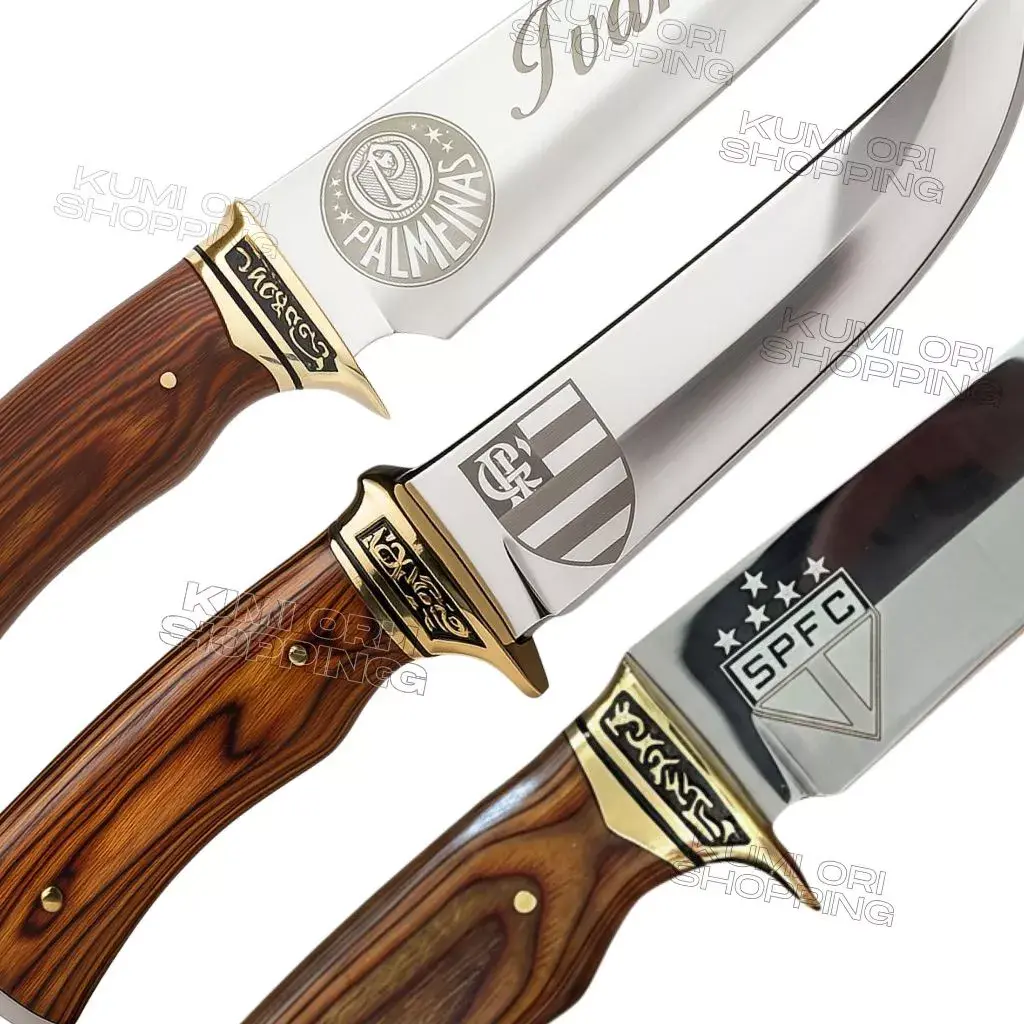 Faca para Churrasco Profissional de Luxo (Personalizada de Time)