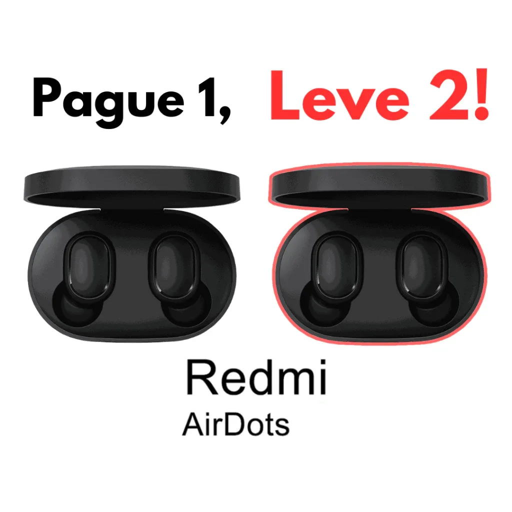 Kit 2x Fones de Ouvido Sem Fio Bluetooth TWS 5.0 Gamer